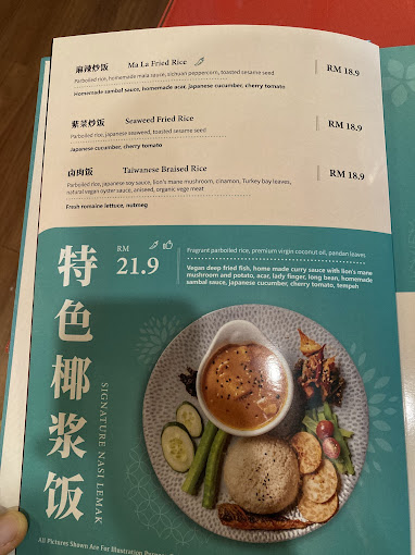 Grand Vege Creative — Menu, George Town, Pulau Pinang