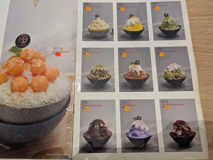 Hap Dessert & Toast — Menu, George Town, Pulau Pinang