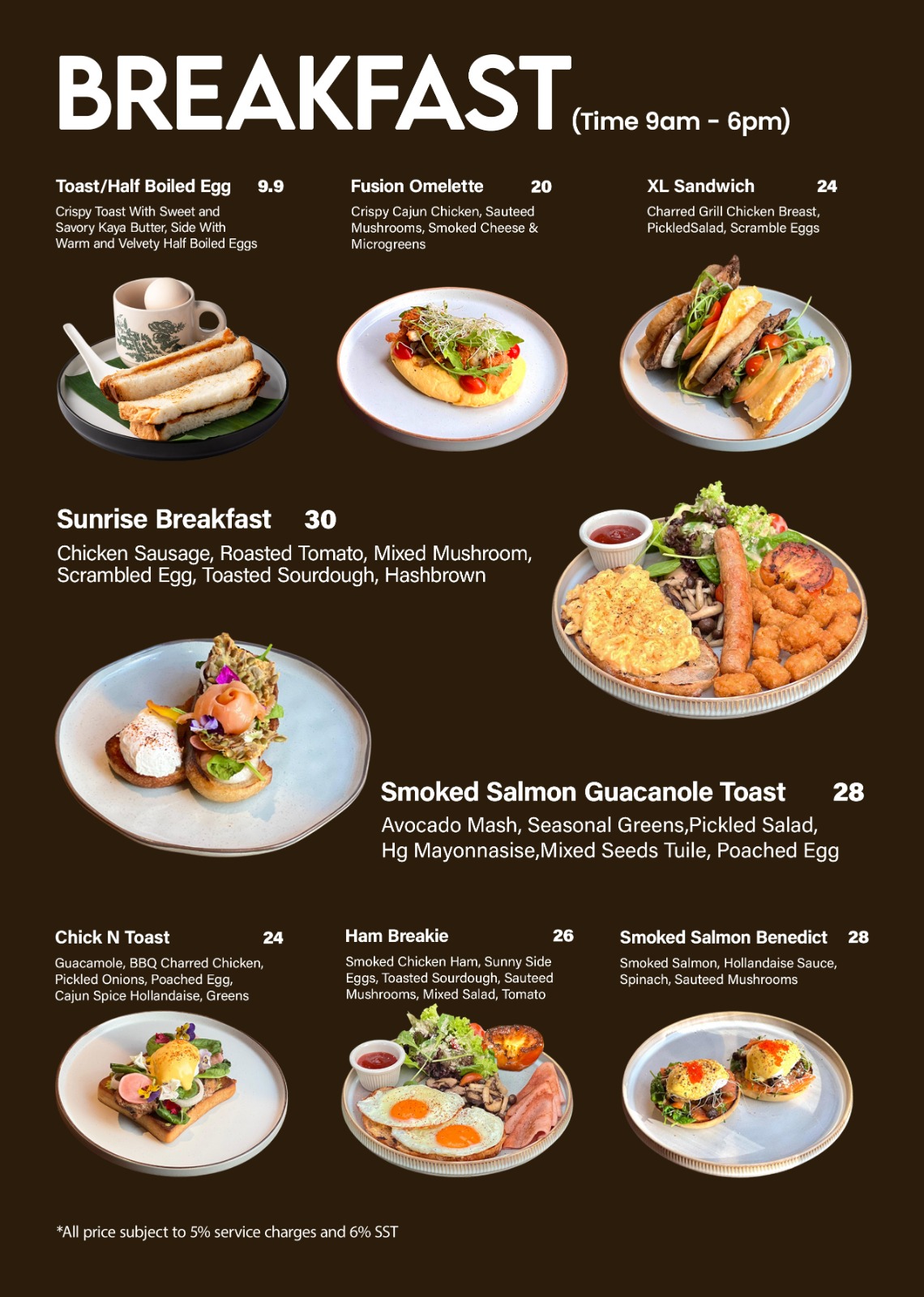 Higher Ground Cafe — Menu, George Town, Pulau Pinang