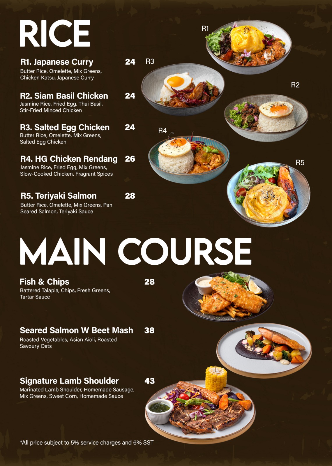 Higher Ground Cafe — Menu, George Town, Pulau Pinang