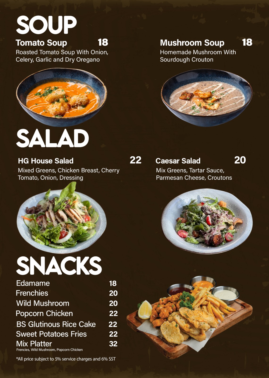 Higher Ground Cafe — Menu, George Town, Pulau Pinang