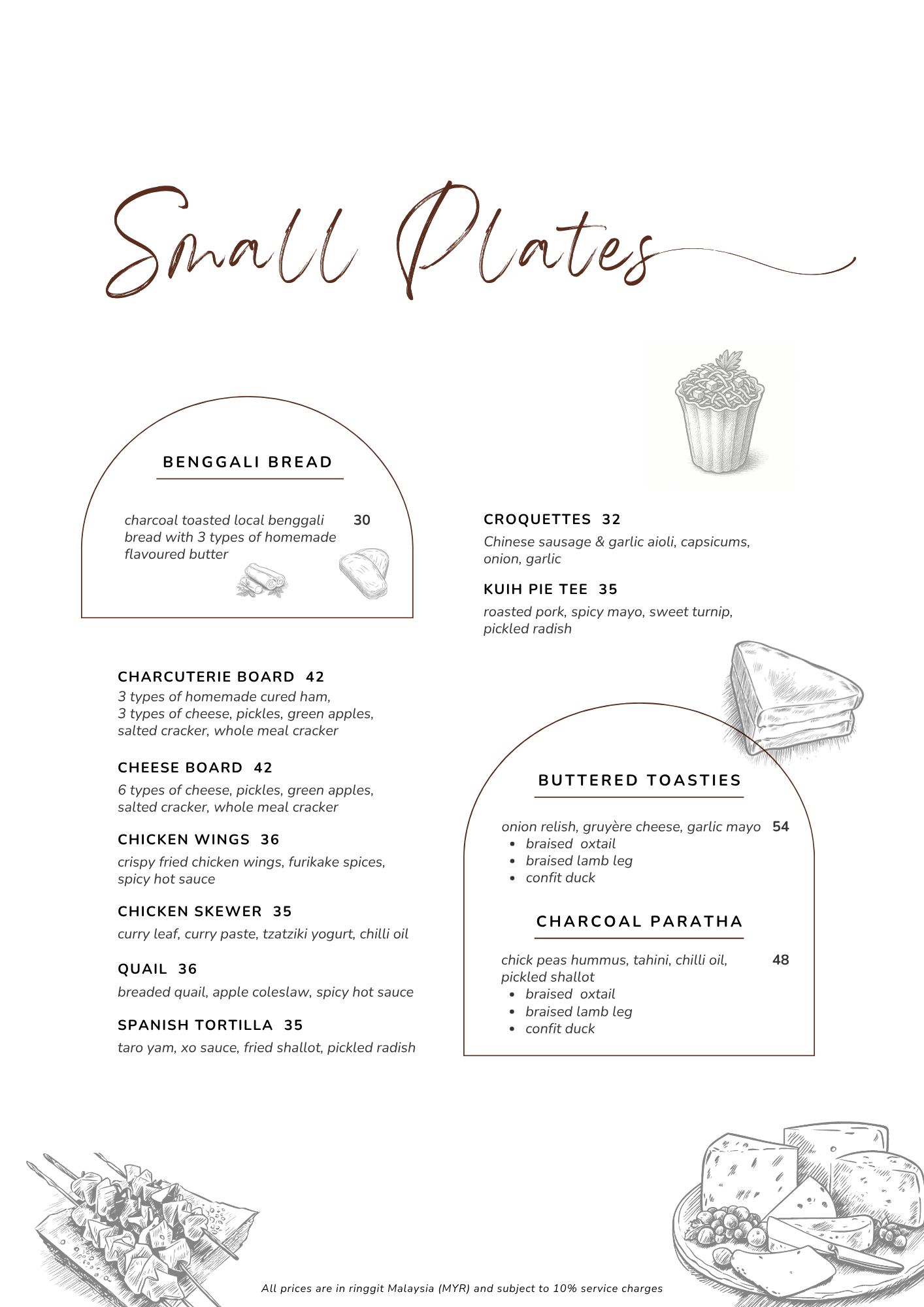 White Smoke Restaurant — Menu, George Town, Pulau Pinang
