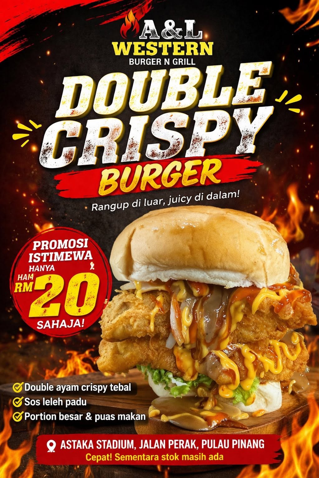 A&L western,burger and grill — Menu, George Town, Pulau Pinang