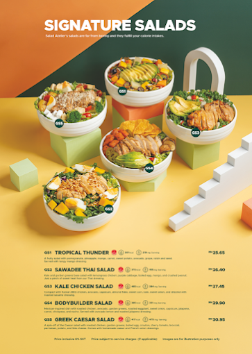 Salad Atelier (The Whiteaways Arcade) — Menu, George Town, Pulau Pinang