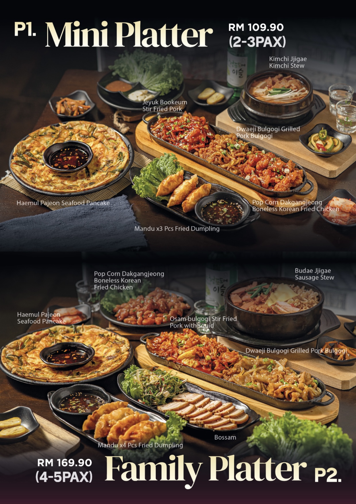 Baekje Korean BBQ — Menu, George Town, Pulau Pinang