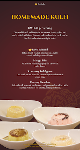 RUSSI Penang - Crafting The Best Of Indian Cuisine — Menu, George Town, Pulau Pinang
