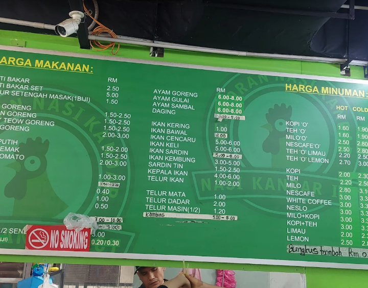 Nasi Kandar ICT — Menu, George Town, Pulau Pinang