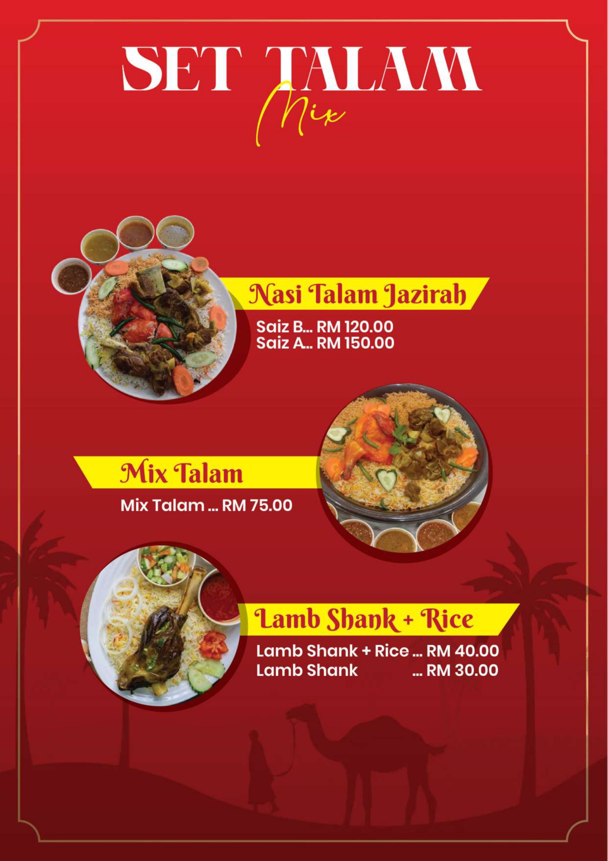 Jazirah Hadramawt — Menu, Kepala Batas, Pulau Pinang