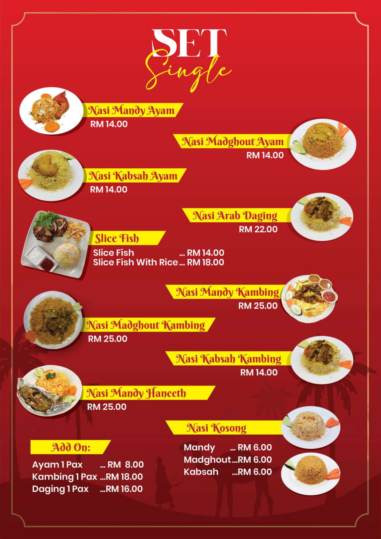 Jazirah Hadramawt — Menu, Kepala Batas, Pulau Pinang