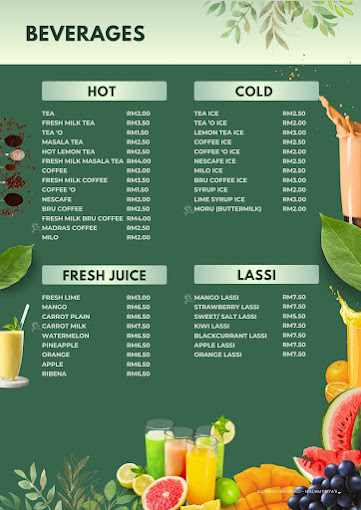 Madam Priya's House of Curries @ Beach Street — Menu, George Town, Pulau Pinang