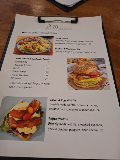 20 Chulia Lane Cafe — Menu, George Town, Pulau Pinang