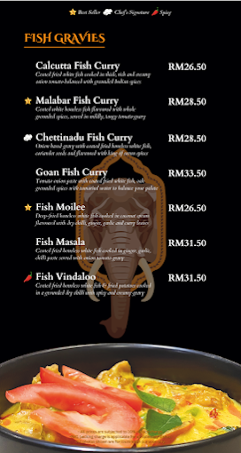 D'Sakra - Finest Indian Restaurant In The City — Menu, George Town, Pulau Pinang