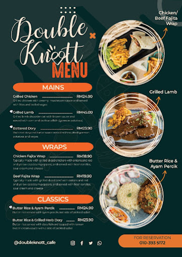 Double Knott Cafe — Menu, George Town, Pulau Pinang