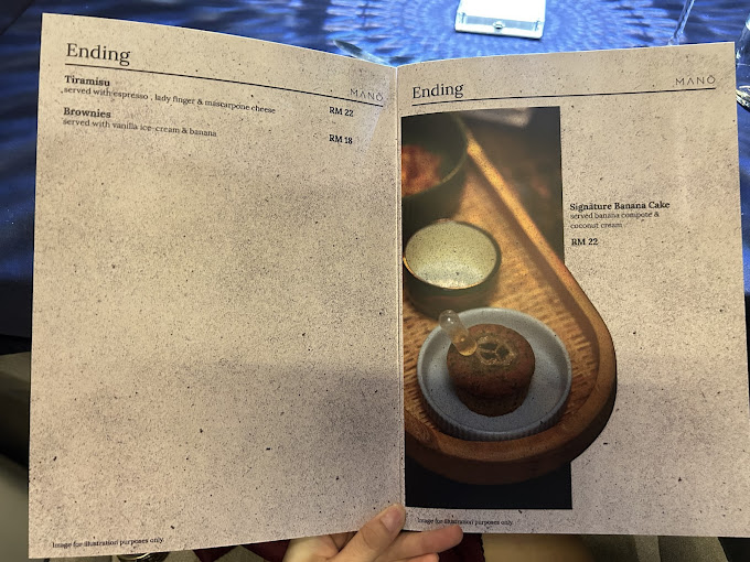 Mano Fine Dining & Cellar — Menu, George Town, Pulau Pinang
