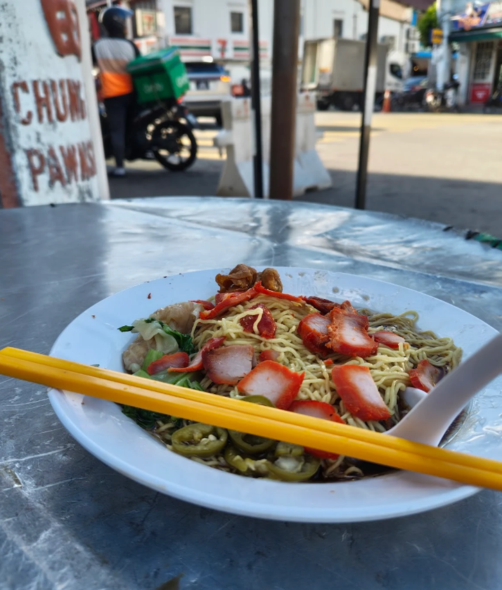 Mother And Son Wonton Mee Stall — Food, George Town, Pulau Pinang