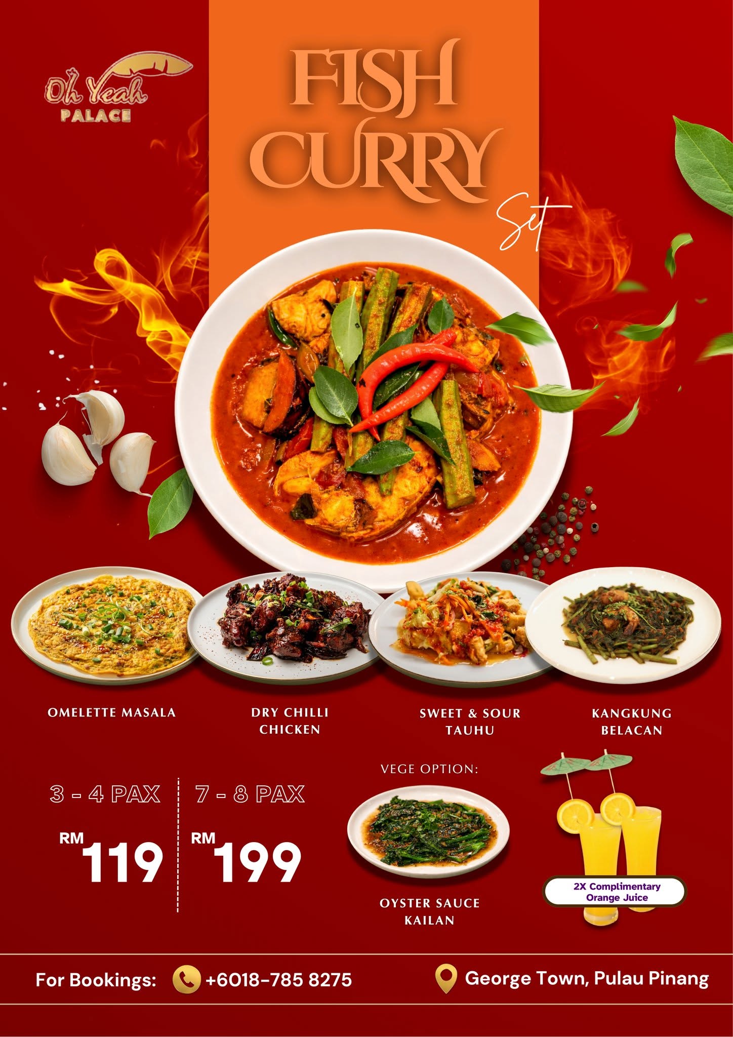 Oh Yeah Palace - Bamboo Briyani, Western & Banana Leaf Penang — Menu, George Town, Pulau Pinang
