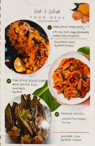 Wok & whisk — Menu, George Town, Pulau Pinang