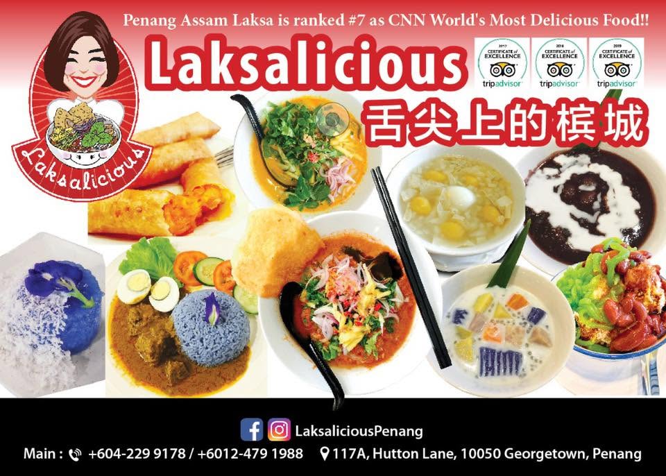 Laksalicious — Menu, George Town, Pulau Pinang