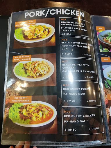 Hana Thai Kitchen — Menu, George Town, Pulau Pinang