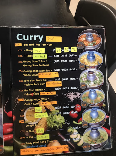 Hana Thai Kitchen — Menu, George Town, Pulau Pinang