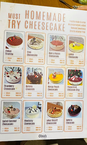 OLIVIA’S RESTAURANT — Menu, Jelutong, Pulau Pinang