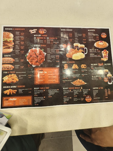 A&W Penang Hill — Menu, Ayer Itam, Pulau Pinang