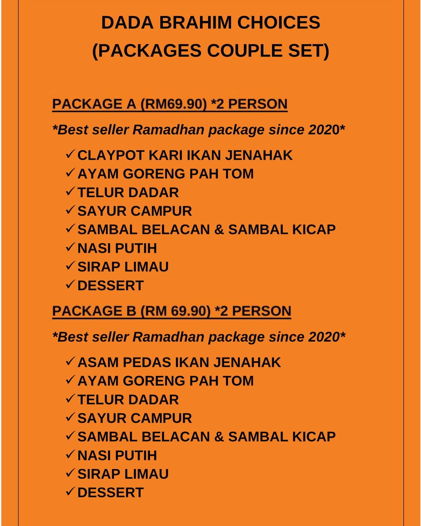 Citarasa Dadi Dada — Menu, George Town, Pulau Pinang