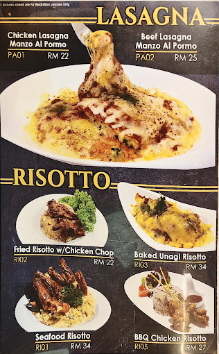 Pizzaiola — Menu, George Town, Pulau Pinang