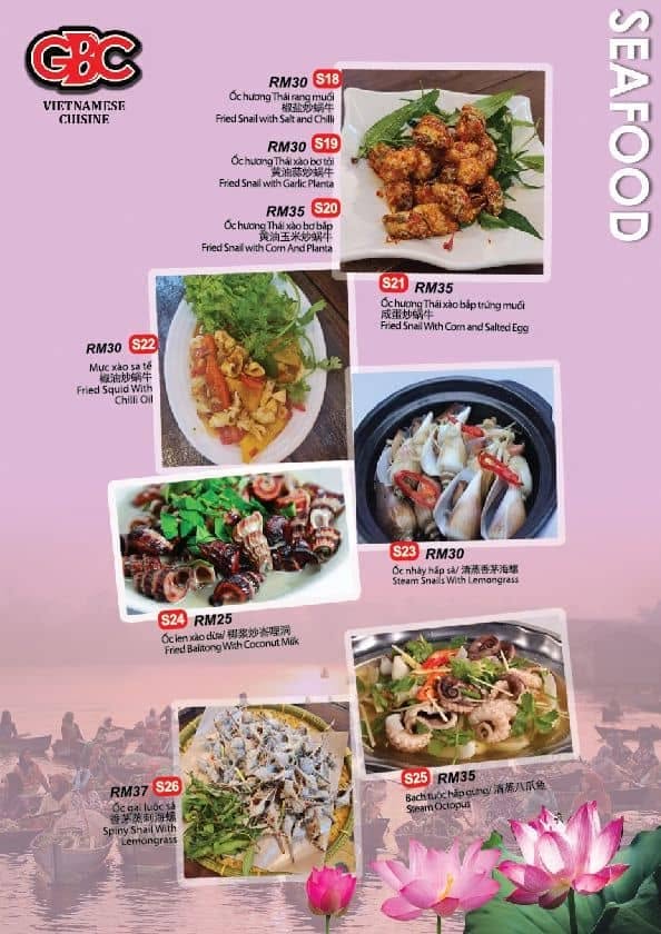 GBC Claypot Steamboat — Menu, George Town, Pulau Pinang