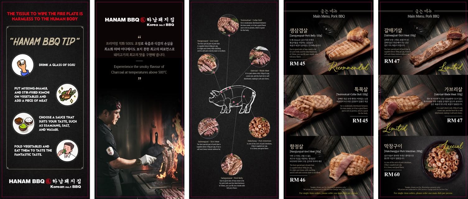 Hanam BBQ Penang • Gurney Paragon — Menu, George Town, Pulau Pinang