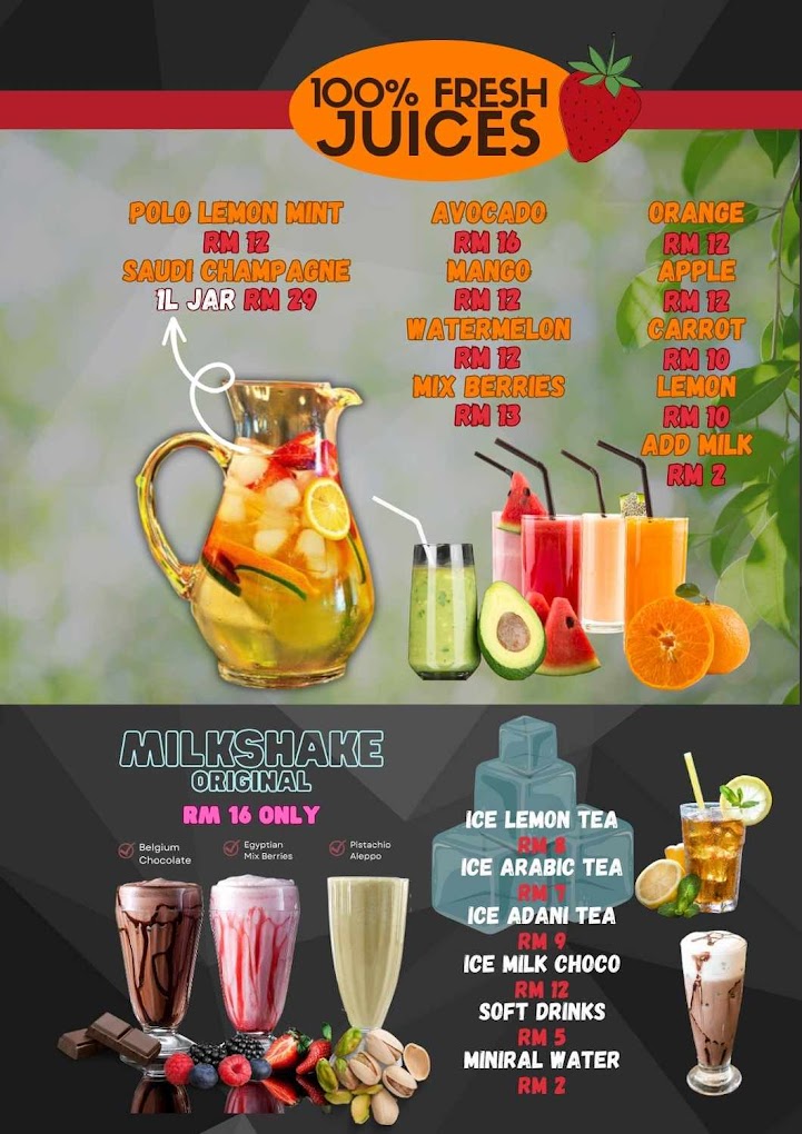 ASALA | Arabic Restaurant & Shisha Lounge مطبخ اصالة — Menu, George Town, Pulau Pinang