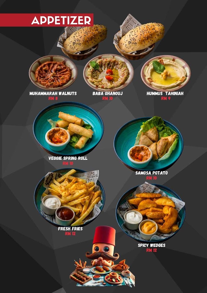 ASALA | Arabic Restaurant & Shisha Lounge مطبخ اصالة — Menu, George Town, Pulau Pinang