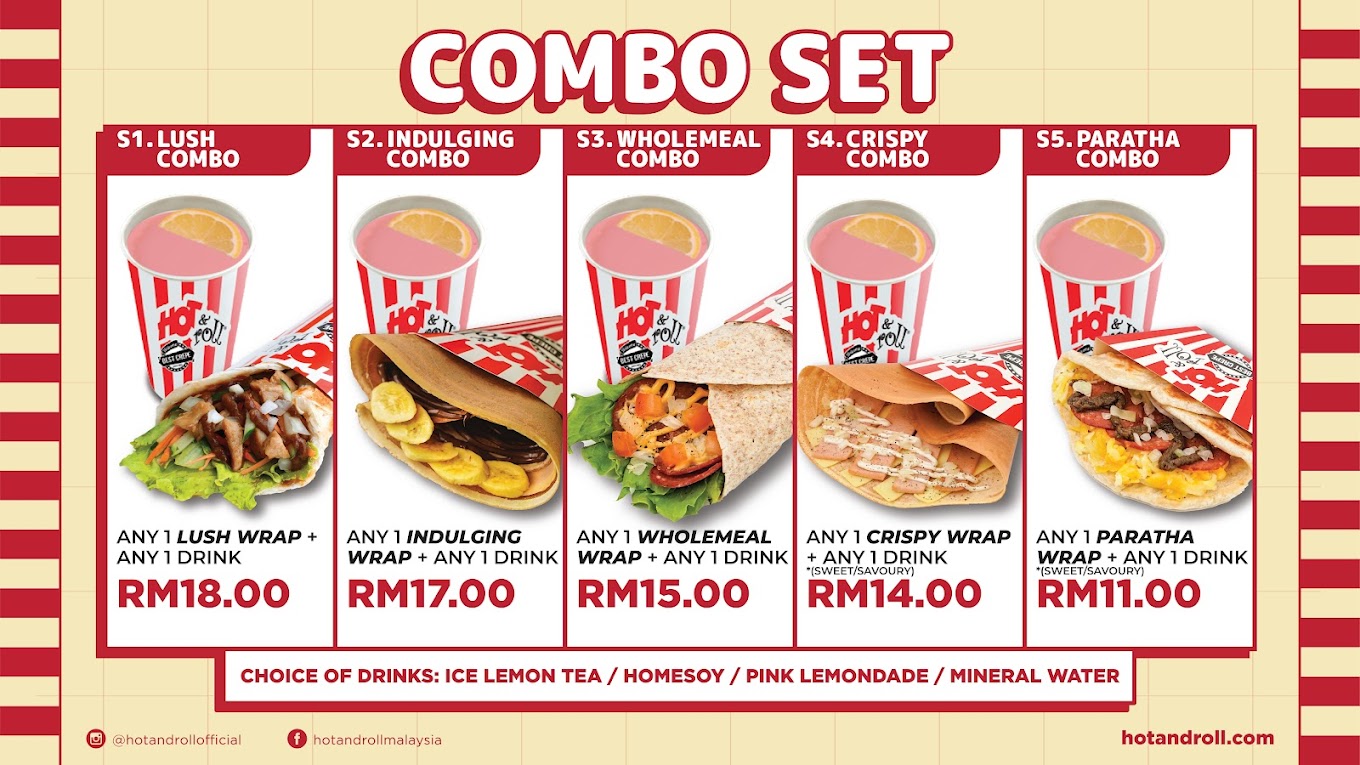 Hot & Roll @ Sunshine Central — Menu, Ayer Itam, Pulau Pinang