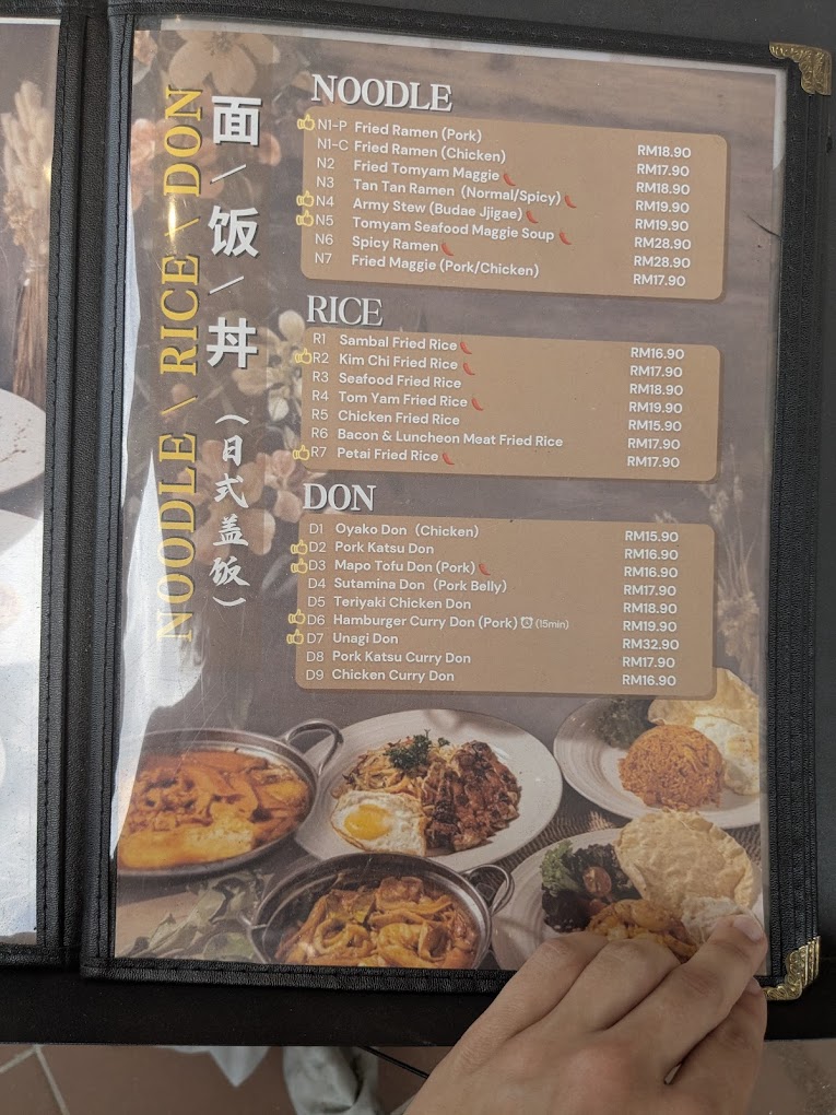 HAKONE CAFE — Menu, Ayer Itam, Pulau Pinang