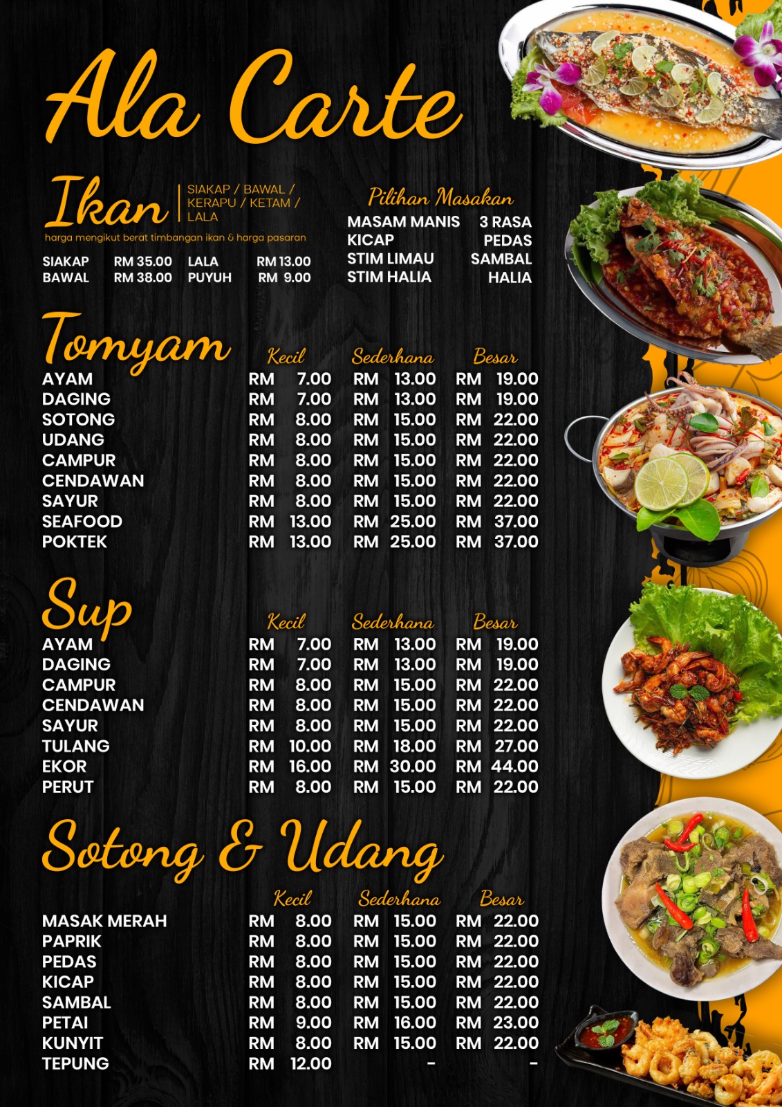 AA Man Cafe — Menu, Permatang Pauh, Pulau Pinang