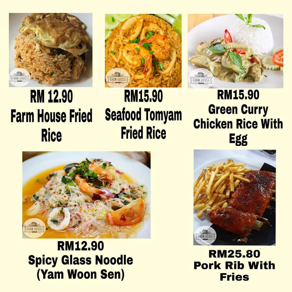 Farm House Cafe — Menu, Ayer Itam, Pulau Pinang