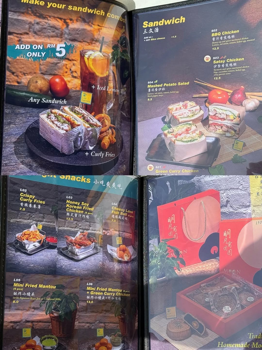 Cap Coffee — Menu, George Town, Pulau Pinang