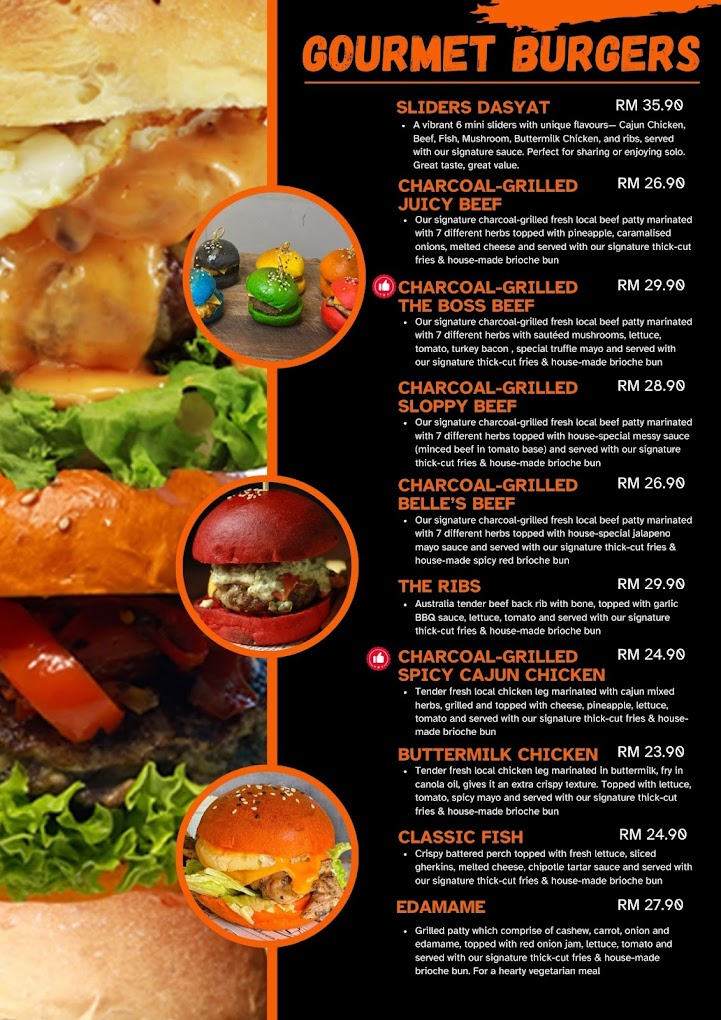 Orange Black Cafe — Menu, George Town, Pulau Pinang
