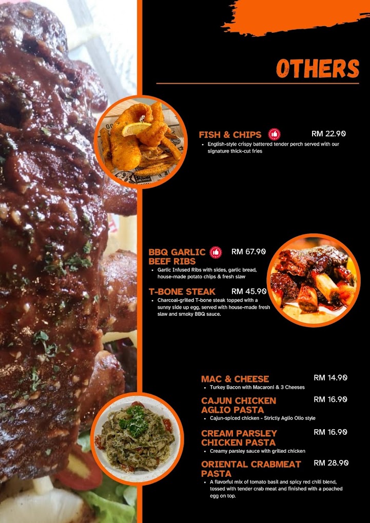Orange Black Cafe — Menu, George Town, Pulau Pinang