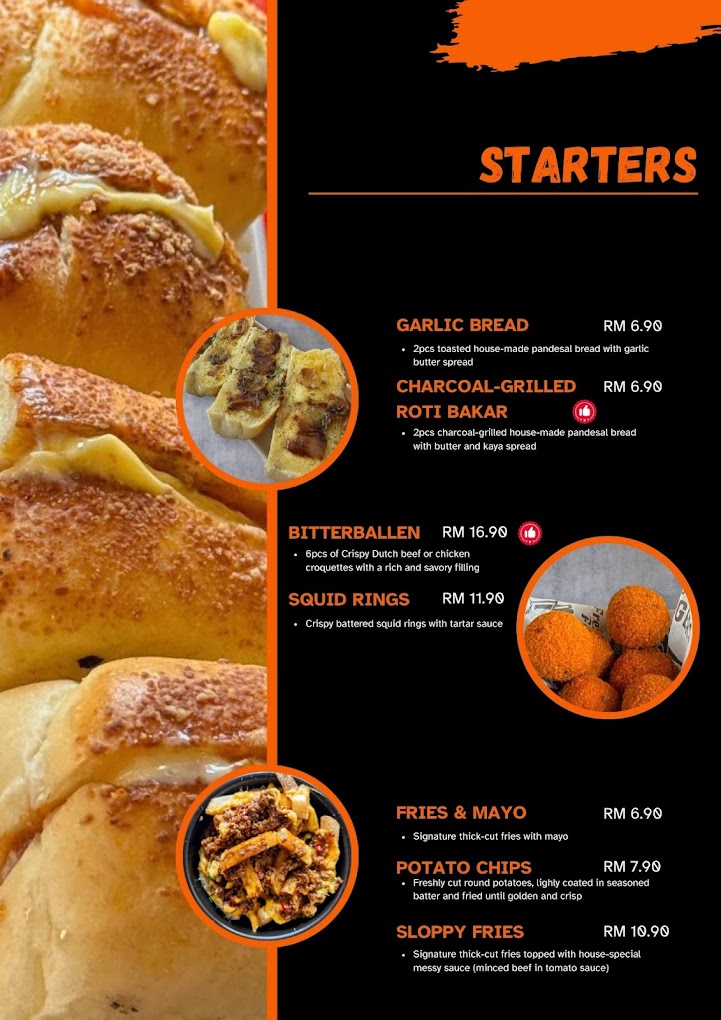 Orange Black Cafe — Menu, George Town, Pulau Pinang