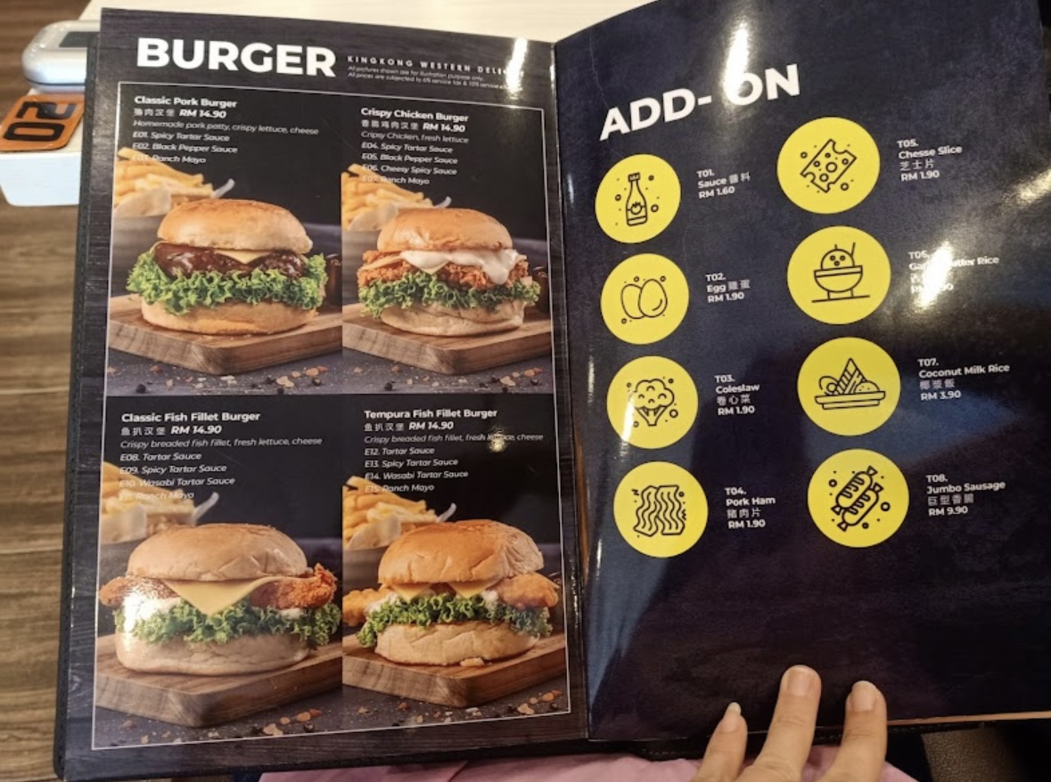 King Kong Western Delight — Menu, Butterworth, Pulau Pinang
