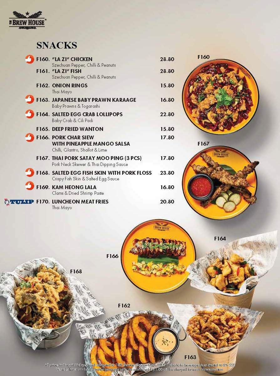 The Brew House @ Gurney Paragon, Penang — Menu, George Town, Pulau Pinang