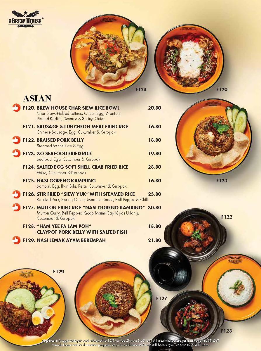 The Brew House @ Gurney Paragon, Penang — Menu, George Town, Pulau Pinang