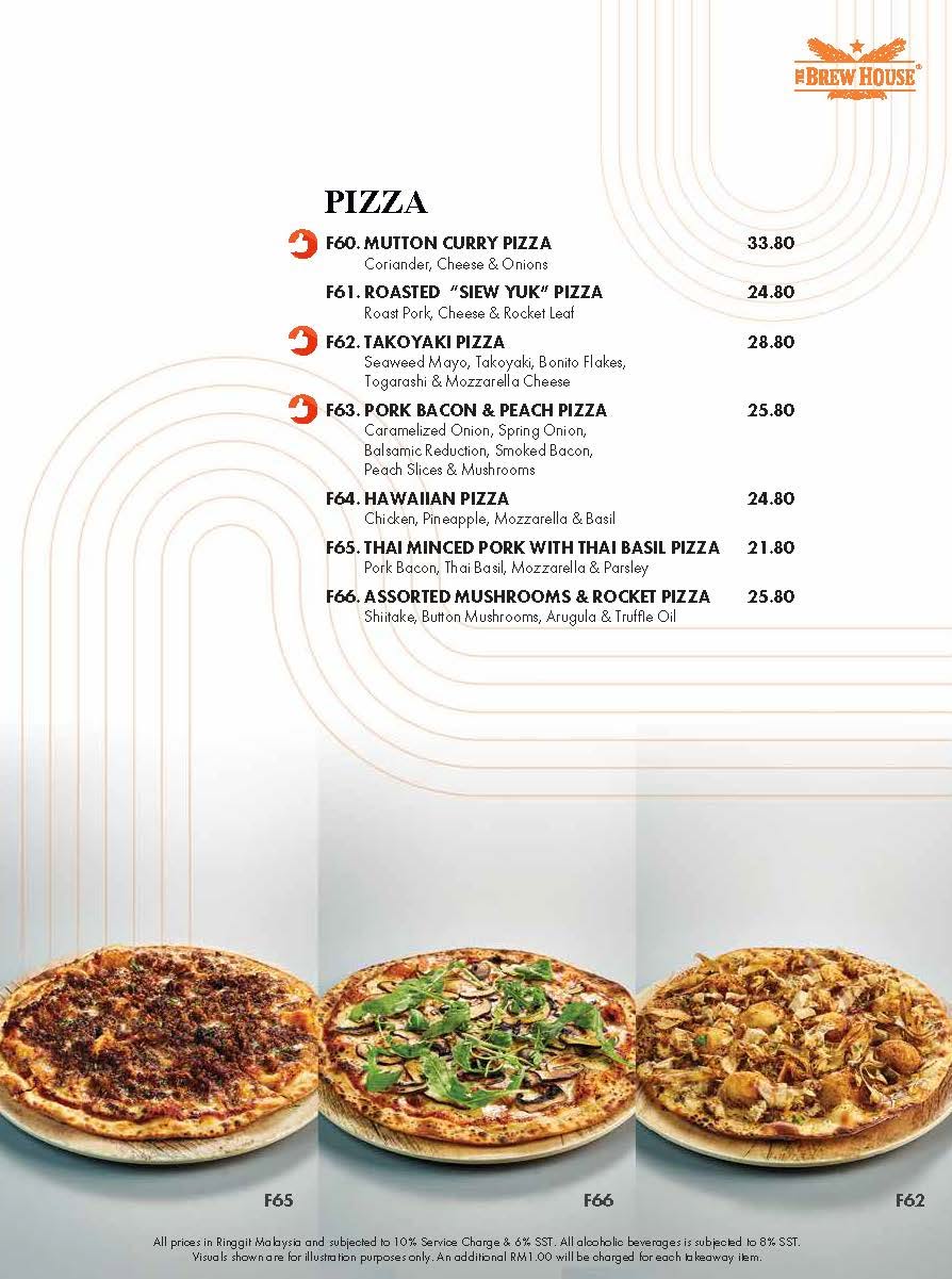 The Brew House @ Gurney Paragon, Penang — Menu, George Town, Pulau Pinang