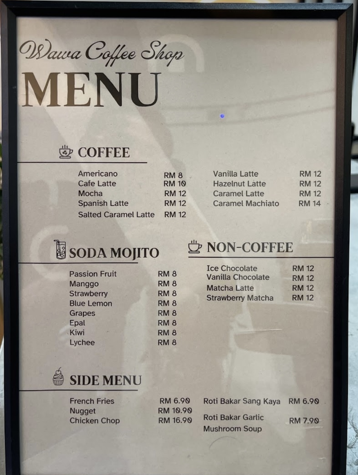 Wawa Coffee — Menu, Bukit Mertajam, Pulau Pinang