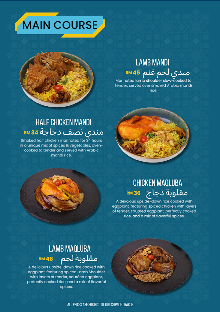 Levant by the City مطعم شام — Menu, George Town, Pulau Pinang