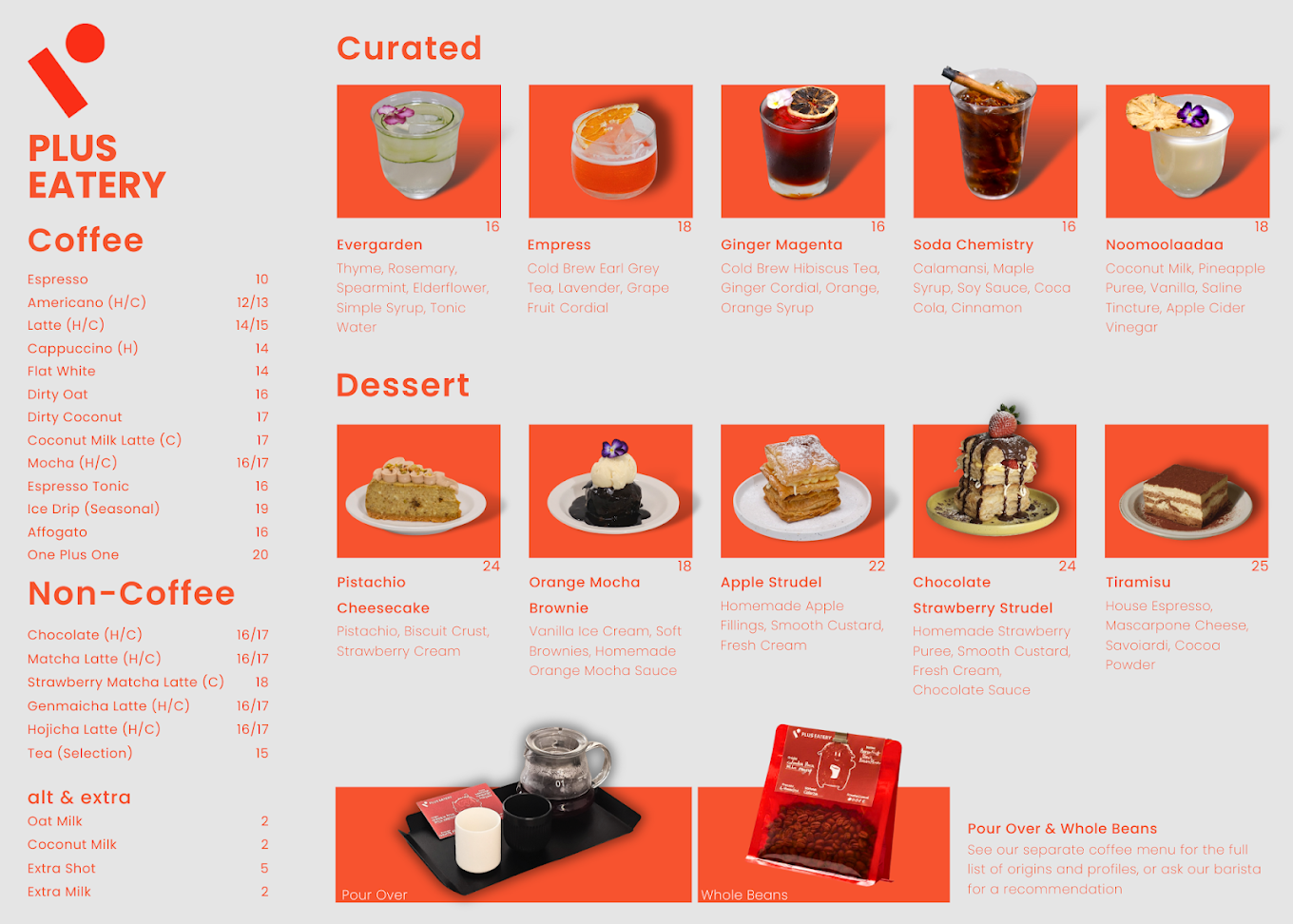 Plus Eatery — Menu, George Town, Pulau Pinang