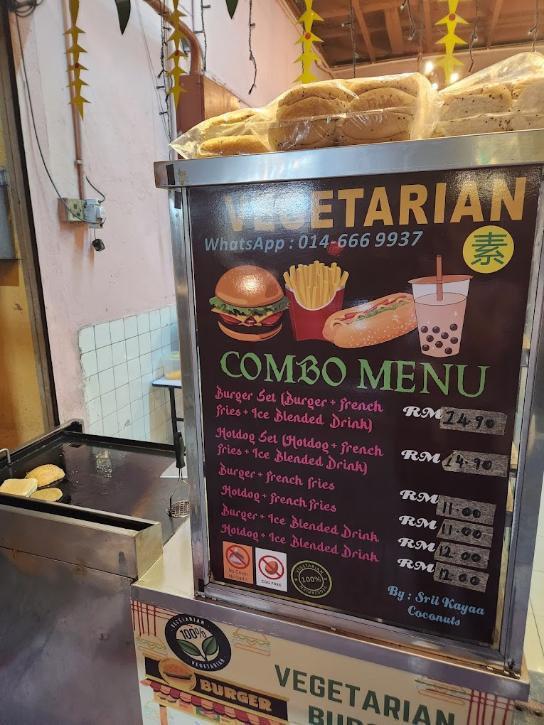 SRii KAYAA COCONUTS — Menu, George Town, Pulau Pinang