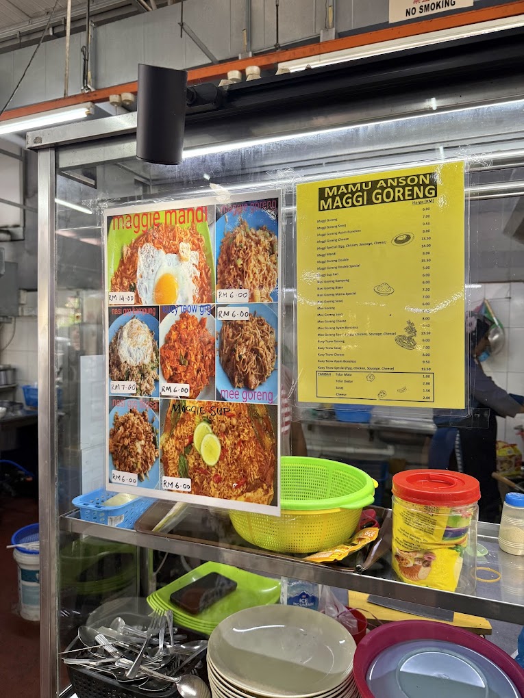 Kedai Mamu Taman Anson Maggie Goreng — Menu, George Town, Pulau Pinang