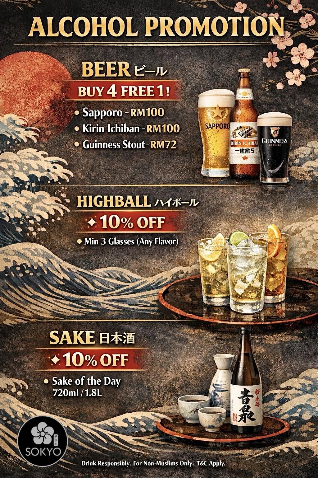 Sokyo Japanese Cuisine — Menu, George Town, Pulau Pinang
